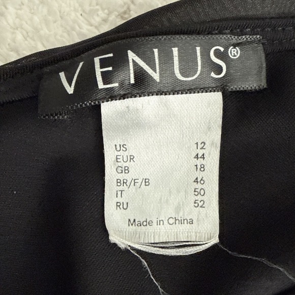 Venus Size 12 Black Jumpsuit NYE Festival Holiday Sequins Caped Fairy Grunge - Picture 5 of 16